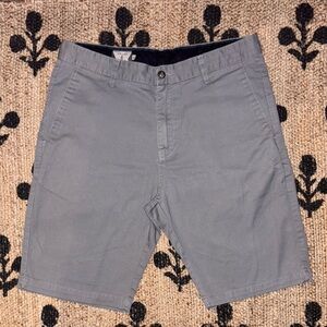 Volcom Men's Grey Flat Front Shorts